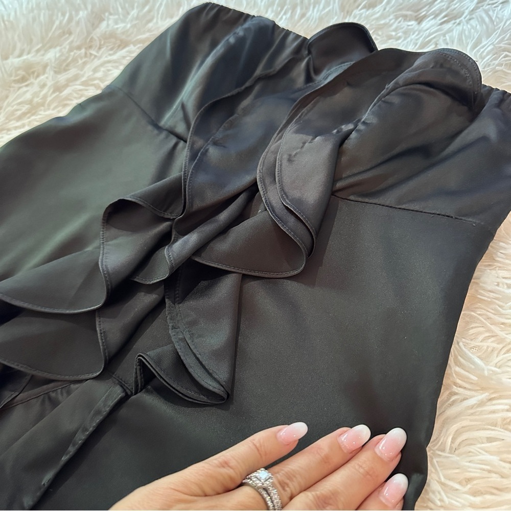 The Limited Event Black Strapless Ruffle Cocktail Dress Women’s 2 – Formal LBD - Picture 11 of 16